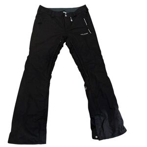 Volcom Gladstone Black Snowboarding Insulated Pants Women Med Modern Straight